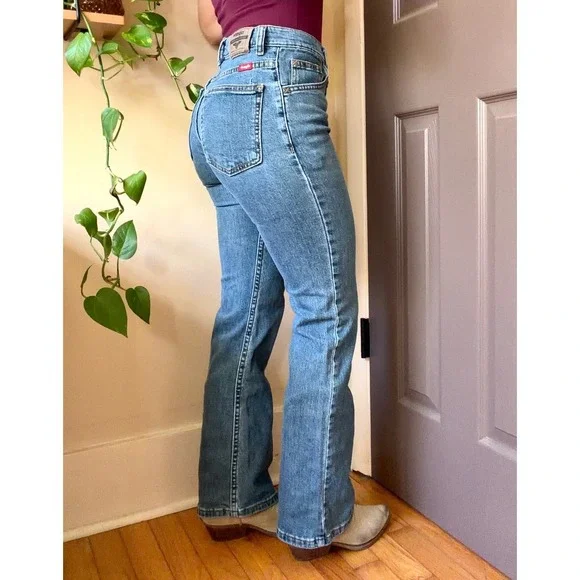 90's Wrangler high waisted boot cut jeans - Picture 4 of 5